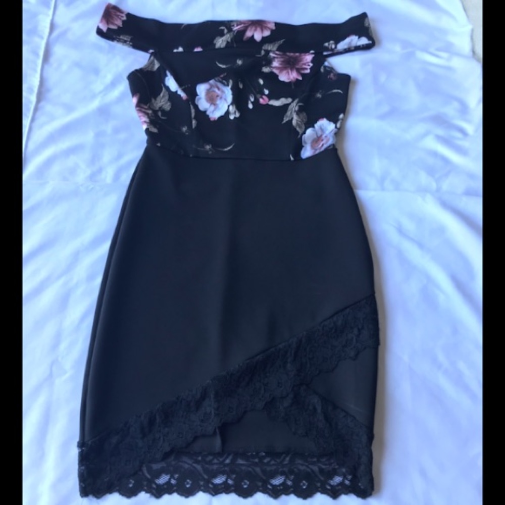 Floral Off the Shoulder Dress
